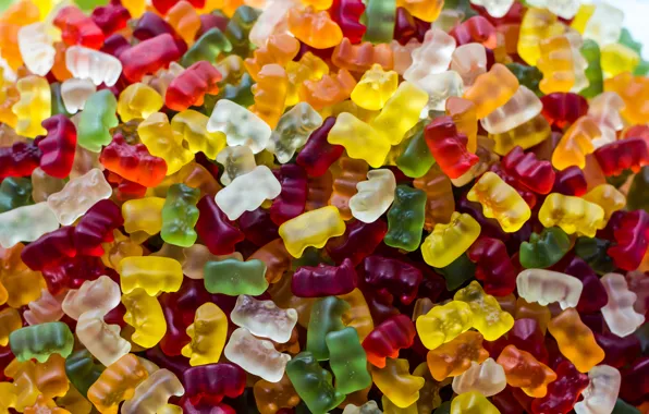 Color, candy, sweets, bears