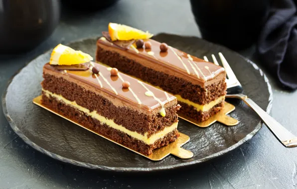Picture cake, cream, dessert, chocolate