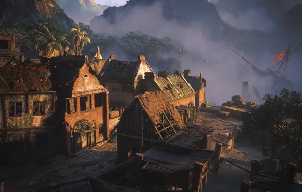 Building, Naughty Dog, Playstation 4, Uncharted 4: A Thief's End, the wreck, Libertaliya