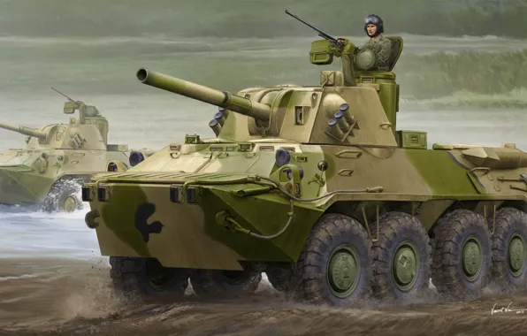 Picture self-propelled mortar, 2С23, Soviet 120-mm self-propelled gun battalion, Nona-SVK