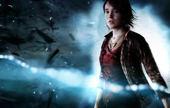 Look, the wreckage, girl, link, Quantic Dream, PS3, scars, Ellen Page