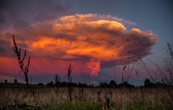 The volcano, the eruption, Calbuco