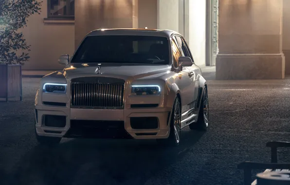 Rolls-Royce, Light, Front, White, Cullinan, Spogec