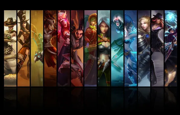 Girls, the game, game, League of Legends, LOL, League Of Legends, LOL, game characters