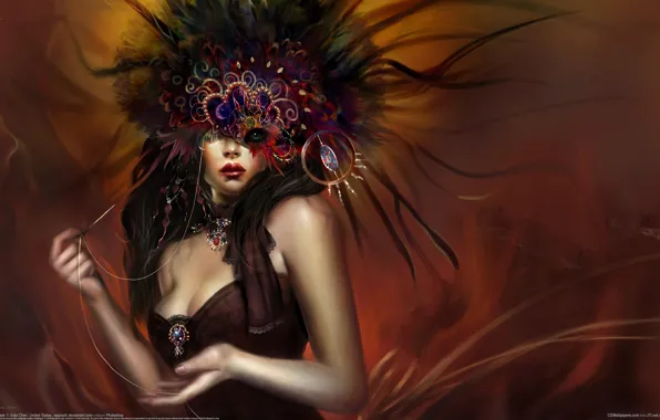 Girl, mask, Sida Chen