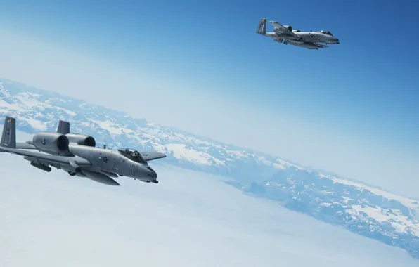 Attack, UNITED STATES AIR FORCE, Thunderbolt II, Fairchild Republic, A-10C, Warthog, American single twin-engine, the …