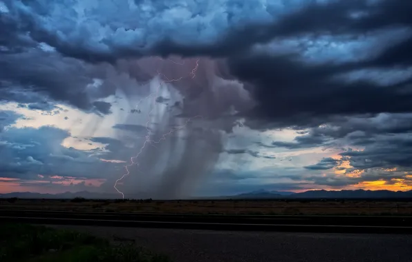 Road, the sky, nature, Magia