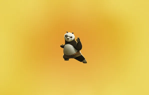 Download free Kung Fu Panda Strikes A Pose By The Temple Wallpaper -  MrWallpaper.com