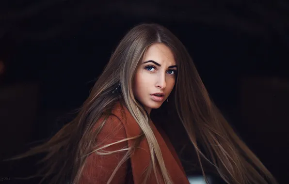 Look, pose, background, model, portrait, makeup, hairstyle, brown hair