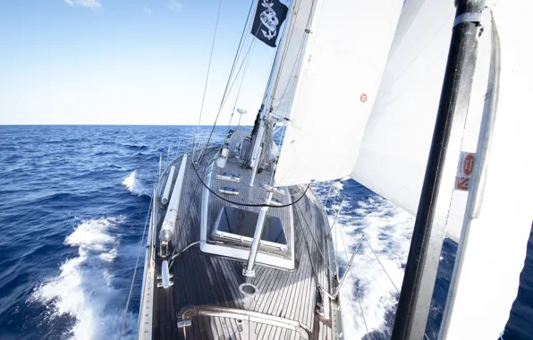 Sea, the way, the wind, yacht, sails, North sailing, Northern voyages, ICEBEAR_59