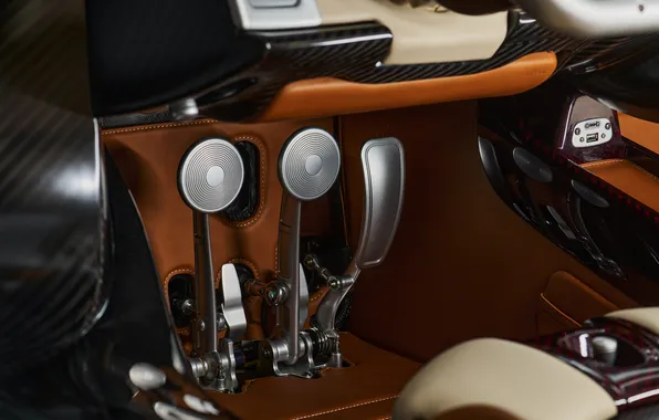 Roadster, supercar, Pagani, supercar, pedal, Utopia, 2024, interior details