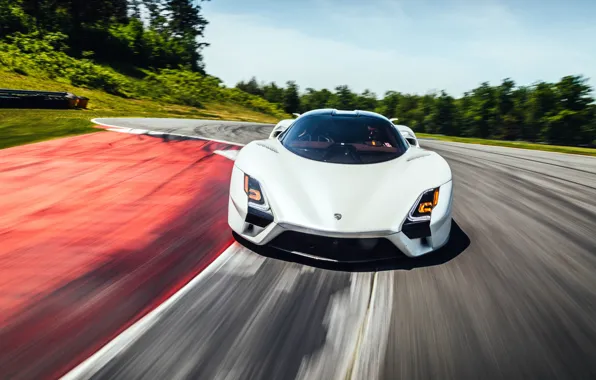 Picture SSC, Shelby Super Cars, front view, Tuatara, racing track, SSC Tuatara Prototype