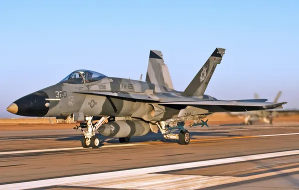 Strip, fighter, the rise, multipurpose, FA-18C Hornet