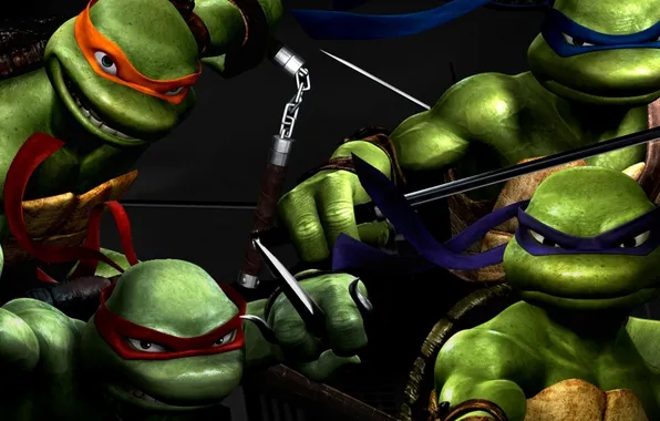 TMNT, wallpapers, comics, ninja