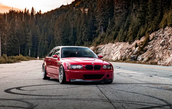 Picture E46, Road, Forest, M3
