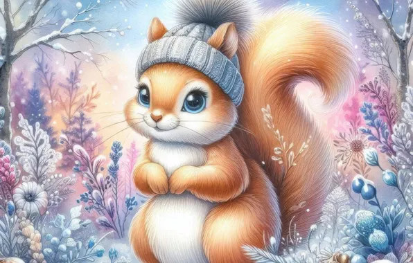 Winter, snow, branches, new year, protein, Christmas, the snow, snowfall