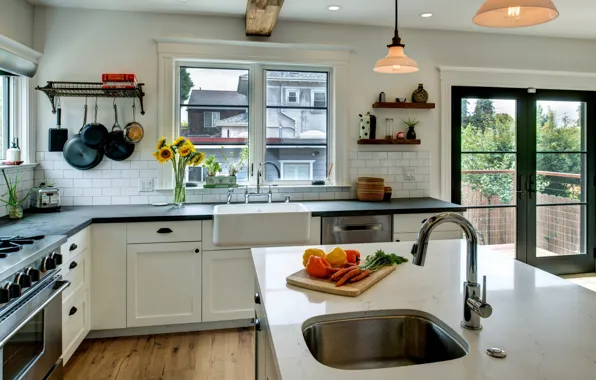 Wallpaper room, interior, kitchen, S-Berkeley, open kitchen for mobile ...