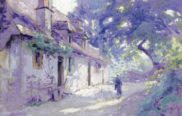Landscape, house, picture, 1918, Backyard Farm, Paul Madeline, Paul Madeline