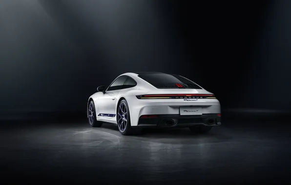 Wallpaper rear view, Porsche 911, sport car, 2025, Carrera T, Porsche ...