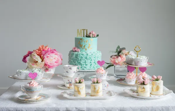 Holiday, cake, wedding, sweet, cupcakes