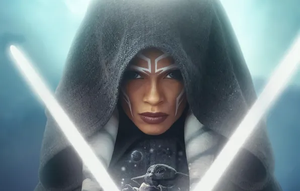 Look, Face, Swords, Baby, Iodine, Jedi, Asoka Tano, Ahsoka Tano