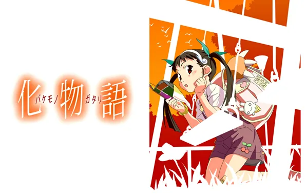 Swing, scheme, characters, backpack, bakemonogatari, two tails, history of monsters, hachikuji mayo believe