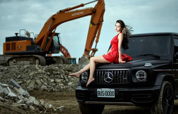 Machine, girl, Asian
