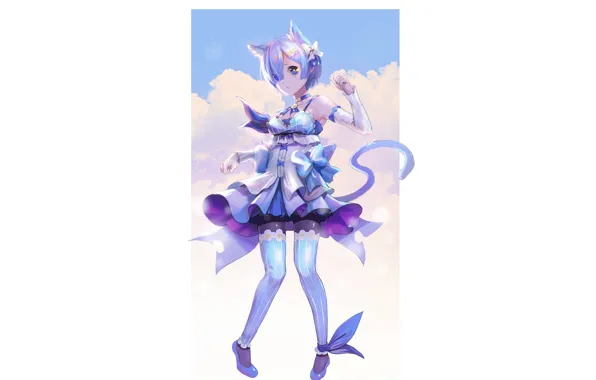 Background, anime, art, Re: Zero kara hajime chip isek or Seikatsu, REM