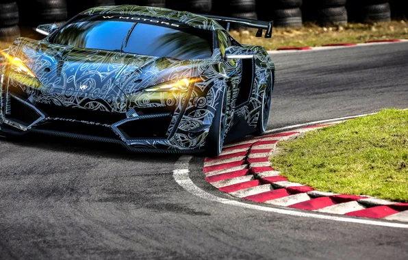Auto, Machine, Lights, Rendering, Supercar, Concept Art, The front, Sports car