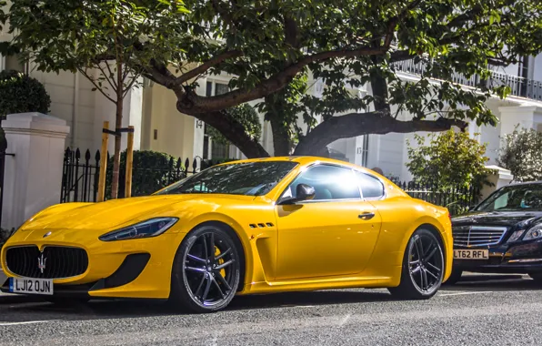 Yellow, Maserati, supercar, yellow, Maserati, granturismo, GranTurismo
