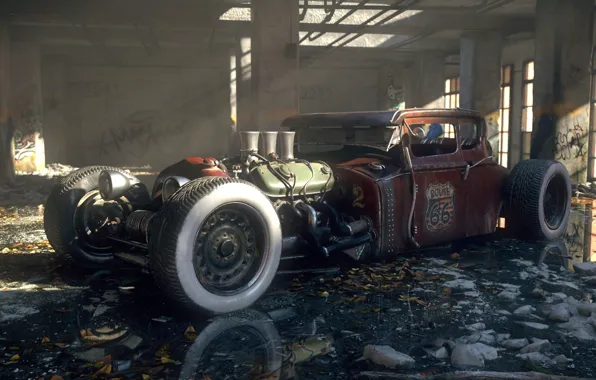 Car, the room, Route 66