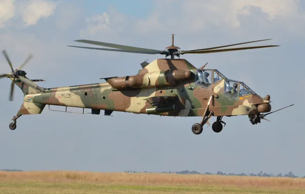 Picture helicopter, South Africa, Top speed 309 km / h, Denel AH-2 Rooivalk, Missile: 8-16 antitank …
