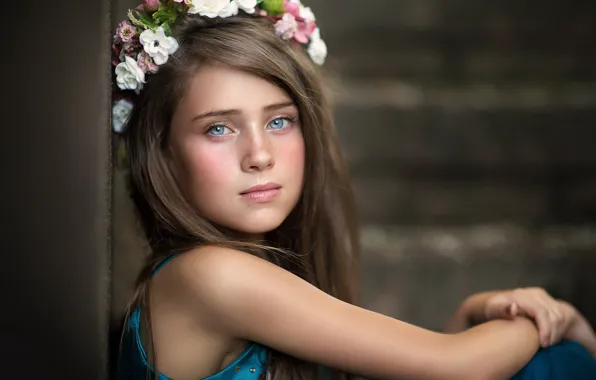 Look, portrait, girl