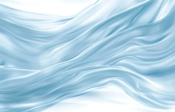 Wave, water, line, abstraction, matter, blue, white background, abstract background