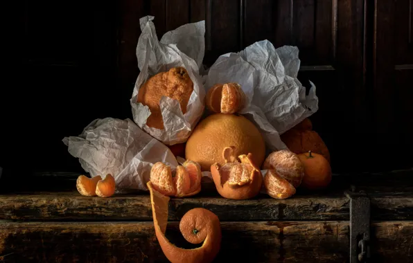 Orange, still life, citrus, grapefruit, tangerines