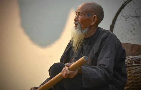 Fisherman, the old man, Chinese