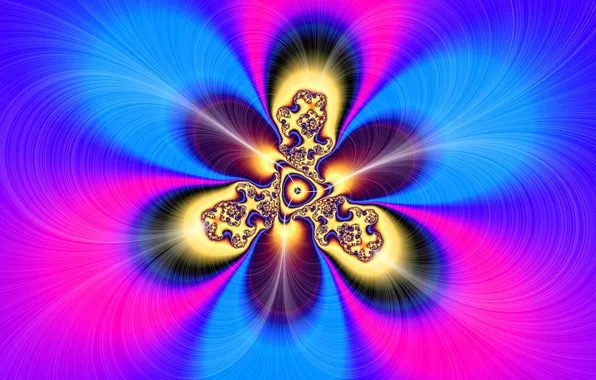 Picture light, pattern, color, fractal, symmetry