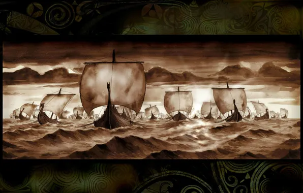 Picture Vikings, Ship, Drakkar