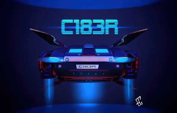 Figure, Machine, Car, Art, Art, Concept Art, Cyberpunk 2077, Science Fiction