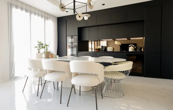 Design, style, interior, kitchen, dining room