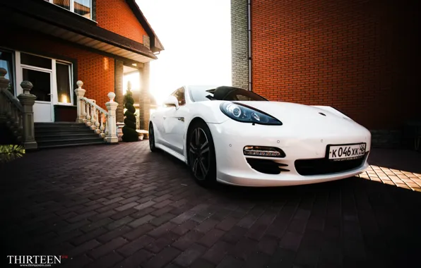 Machine, auto, lights, Porsche, Porsche, photographer, Panamera, before