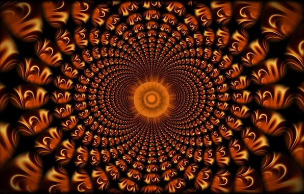 Picture patterns, round, spiral