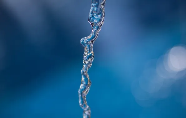 Water, macro, jet