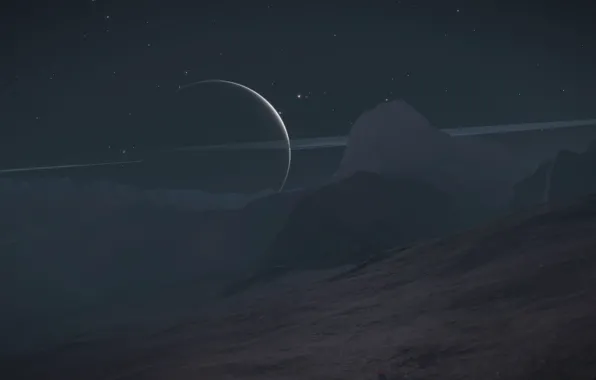 Mountains, The game, Environment, Elite: Dangerous, Gas Giant
