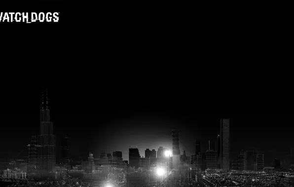 Picture the city, skyscrapers, Watch Dogs
