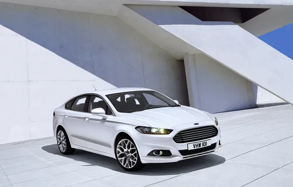 Picture white, ford, Ford, fusion, Mondeo