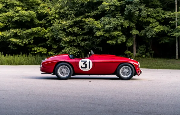 Picture car, Ferrari, red, 212, 1951, Ferrari 212 Export Barchetta
