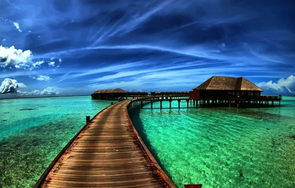 Picture light, sky, nature, cloud, tranquility, silence, hawaii, blue sea