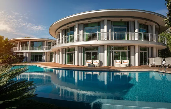 Villa, pool, architecture, Turkey, Antalya, Belek, villa Calista