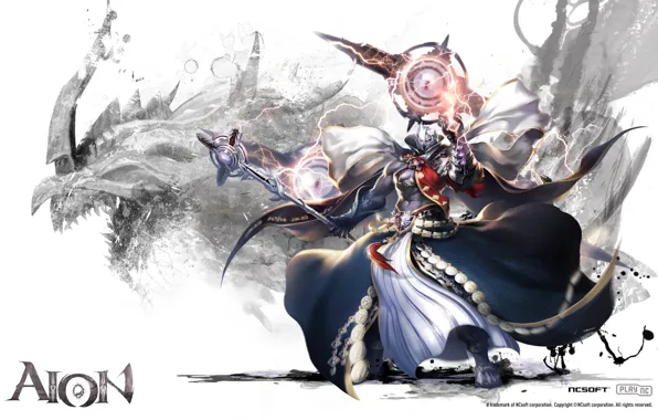 Picture dragon, staff, ncsoft, Aion 3.5